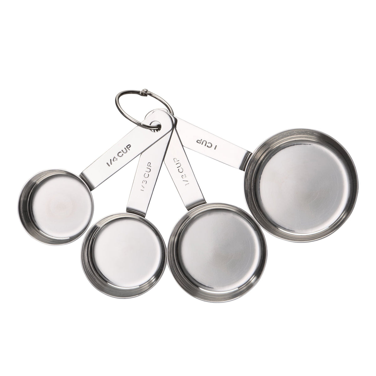 Mainstays Kitchen Stainless Steel 4-Piece Nesting Measuring Cups